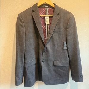 NEW NWT Express Men’s Plaid Check Blazer Jacket Size 40S slim